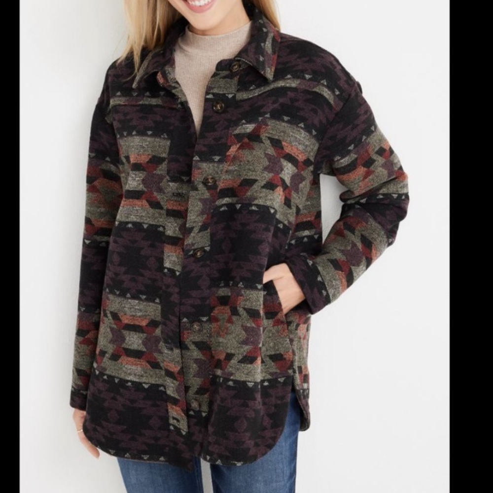 Maurice’s geo Aztec shacket- XS